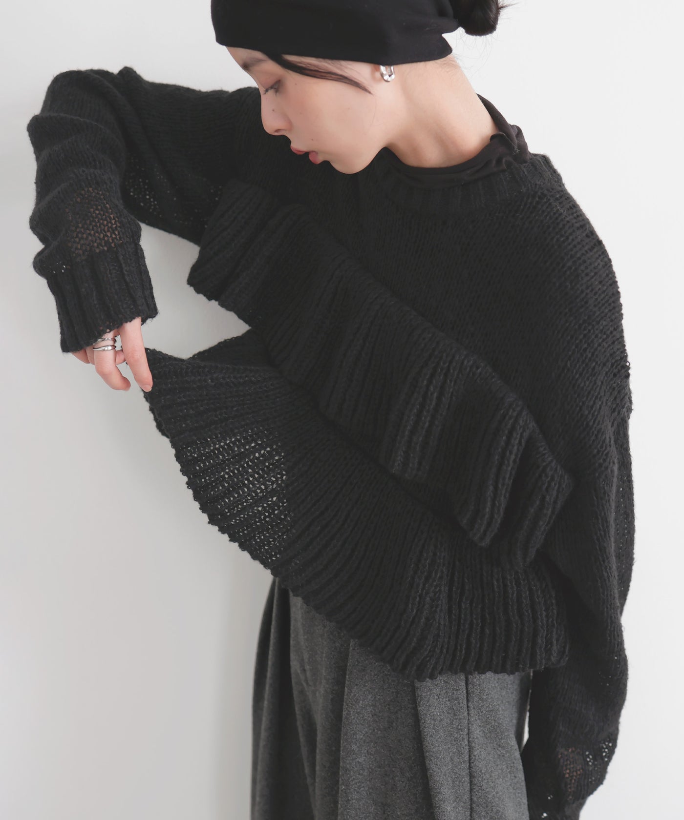 シアーフリルニットプルオーバー – LIAN