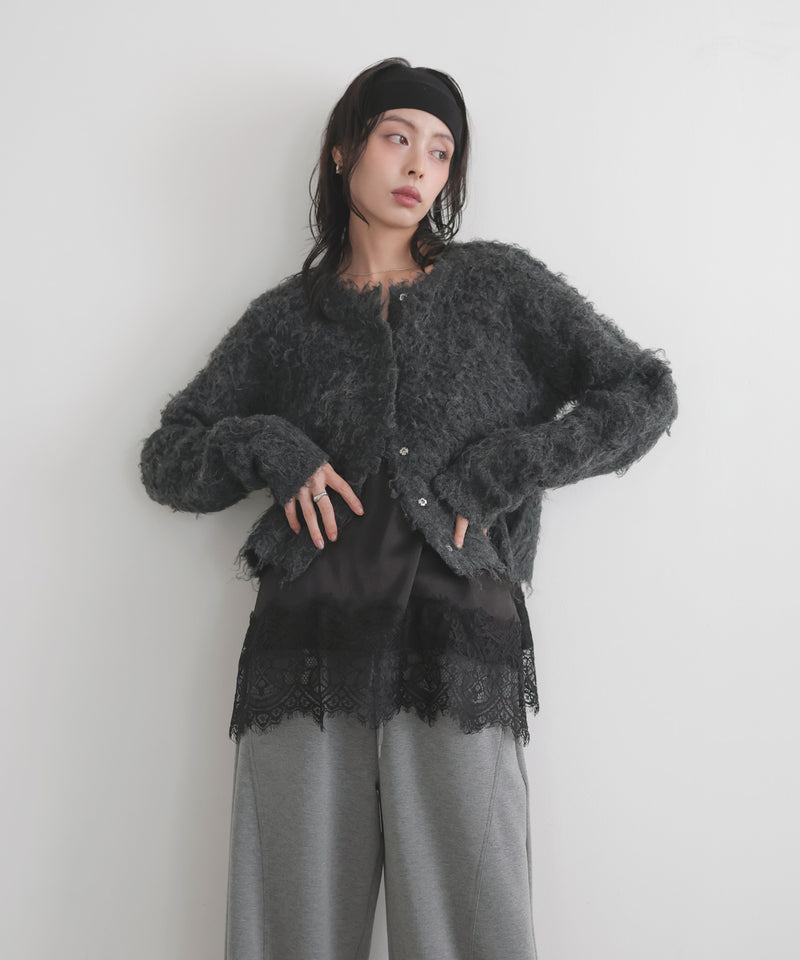 レースサテンキャミ