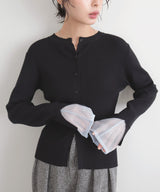 カフシアーバイカラーカーデ