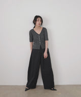 サマーブークレVネックカーディガン