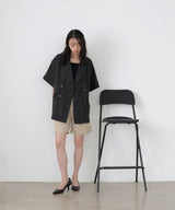 サマーツイードハーフジャケット