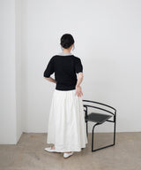 レイヤードカラーポロニット