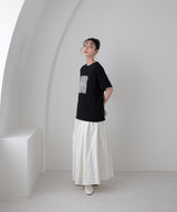 【接触冷感】レースレイヤードロゴTシャツ