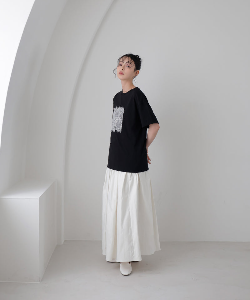一部予約商品【UVカット＆接触冷感】レースレイヤードロゴTシャツ – LIAN