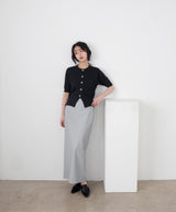 ニュアンスメタルボタンカーディガン