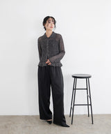 サテンイージーパンツ