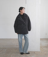 タフタテーラードダウンジャケット