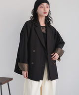 【1月下旬予約商品】レイヤードデザインテーラードジャケット