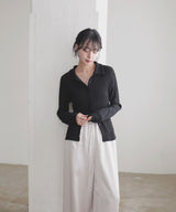 カットシャーリングポロシャツ