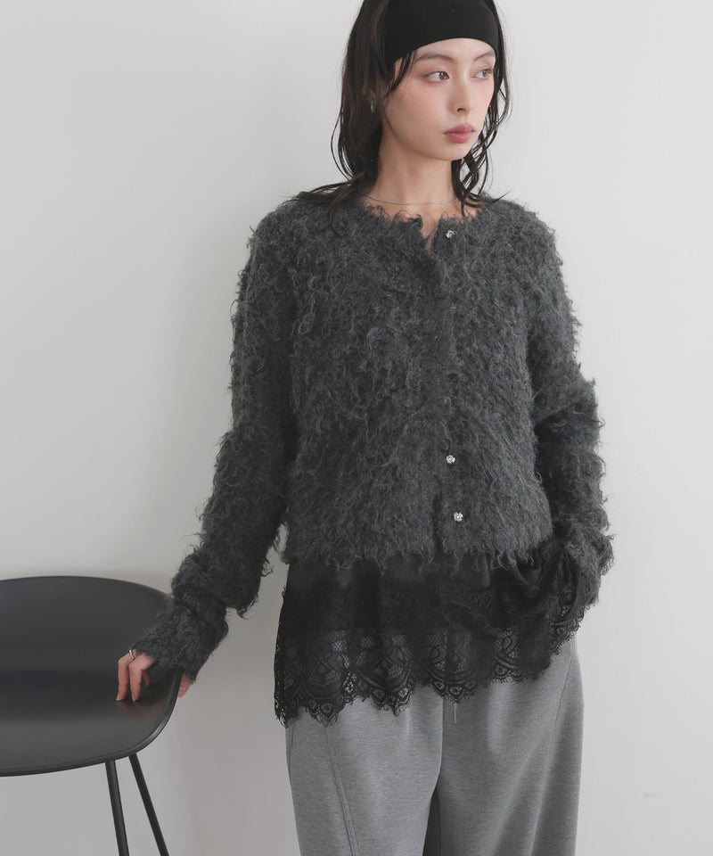 レースサテンキャミ