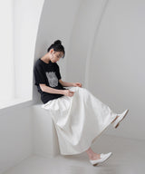 【接触冷感】レースレイヤードロゴTシャツ