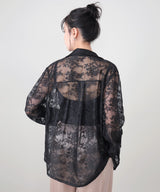 フラワーレースシャツジャケット