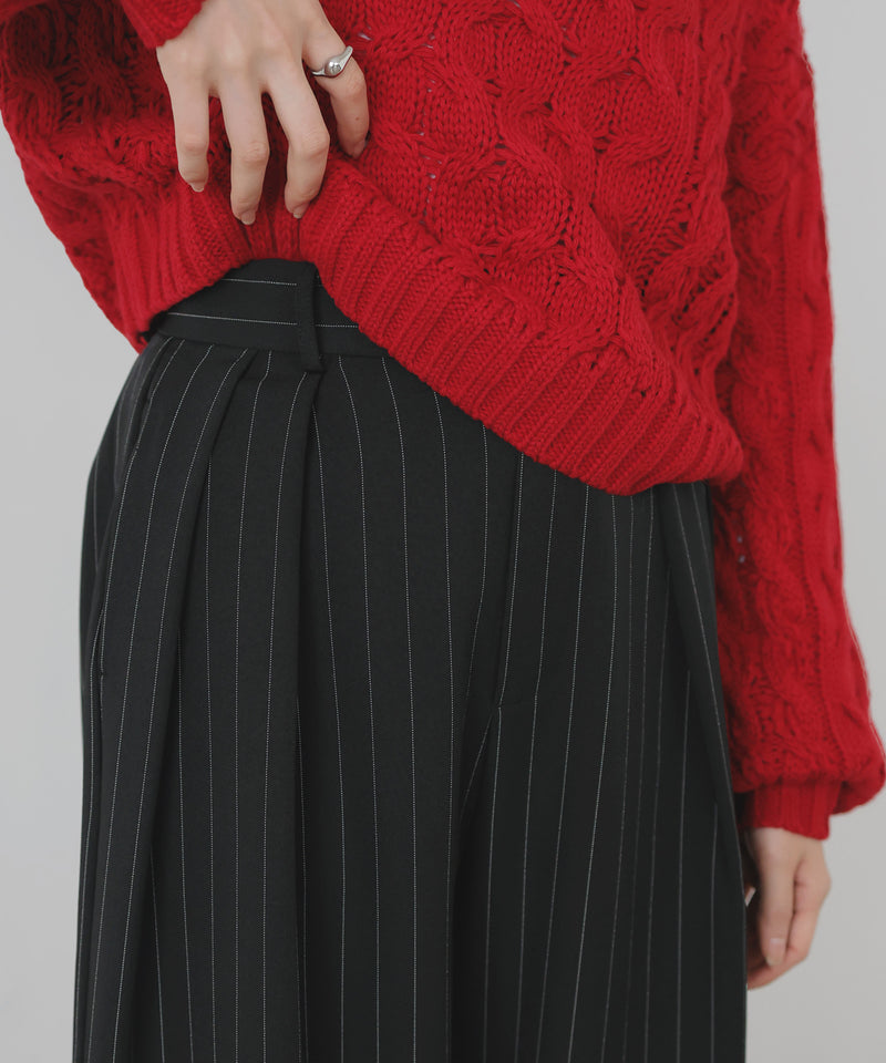 ストライプタックパンツ