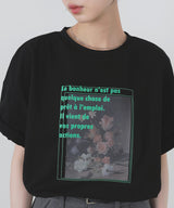 フラワーフォトロゴTシャツ
