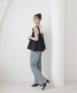 バイカラーツイードキャミ