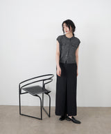 ポケットデザインニットベスト