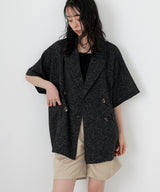 サマーツイードハーフジャケット