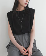 【新色追加 UVカット＆接触冷感】ショルダータックトップス