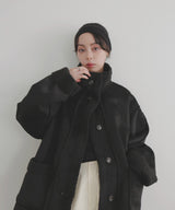 【10月中旬予約商品】ムートンボアミドルコート