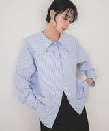 ビックカラーストライプシャツ