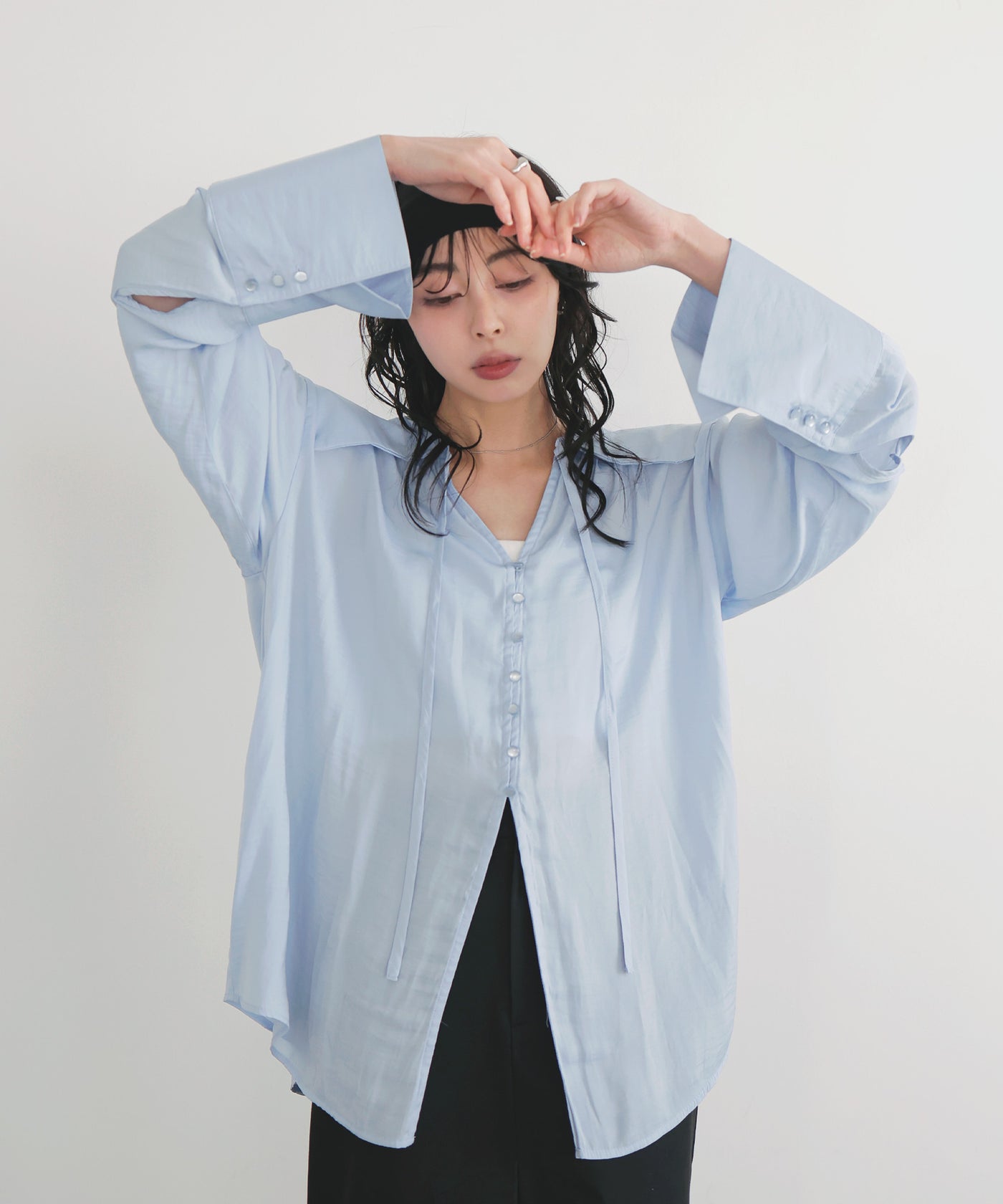 【blue】シアースキッパーロングシャツ シアースキッパーシャツチュニック 通販【ニッセン】