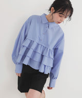 ティアードフリルシャツ