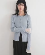 カフシアーバイカラーカーデ