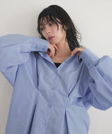 ウエストタックカラーシャツ