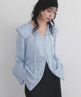 ビッグカラーシアースキッパーブラウス