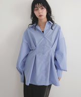 ウエストタックカラーシャツ