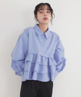 ティアードフリルシャツ