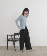 カフシアーバイカラーカーデ