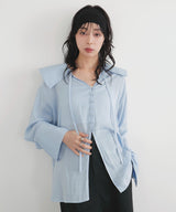 ビッグカラーシアースキッパーブラウス