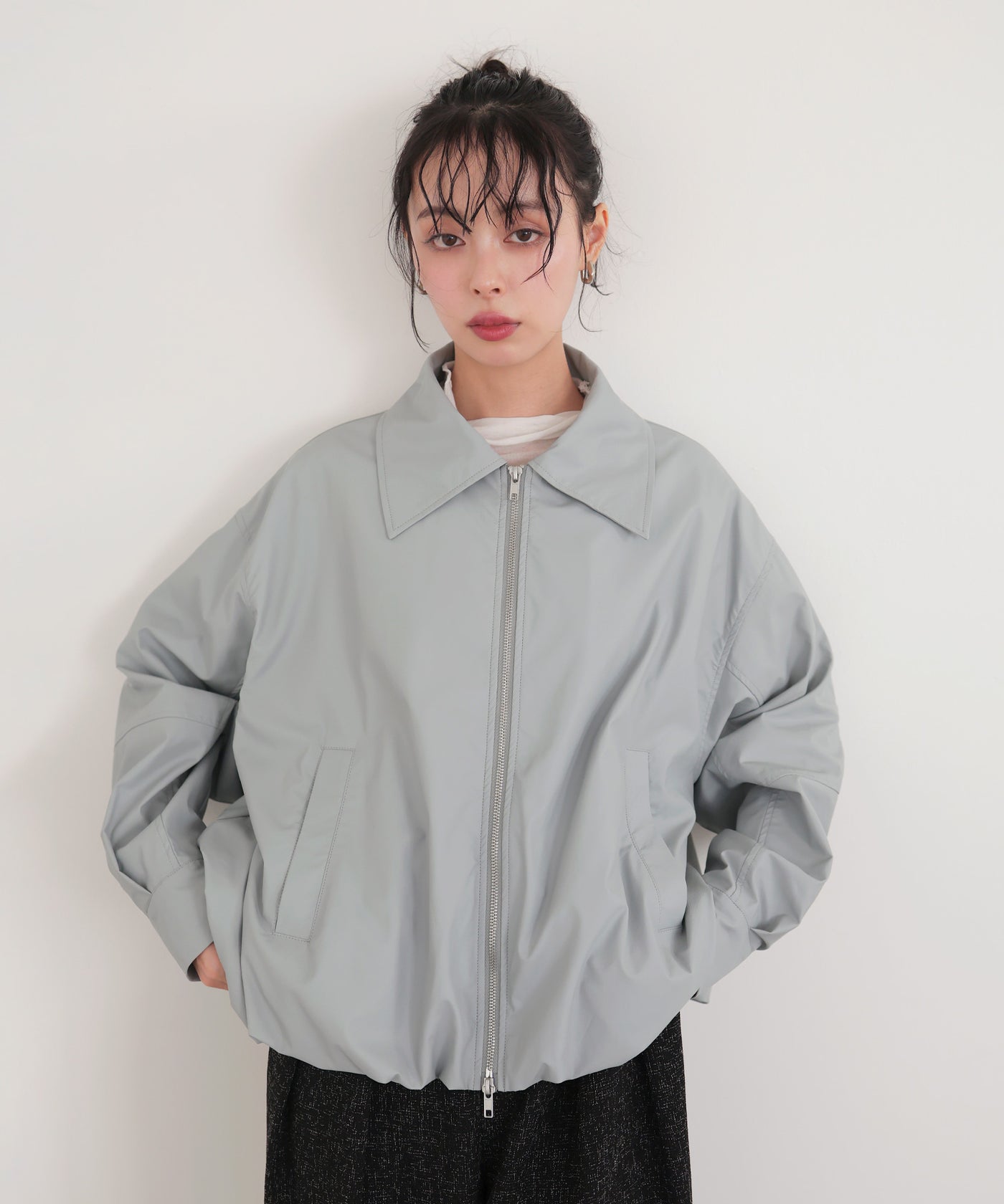 フェイクレザーバルーンジャケット – LIAN