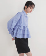 ティアードフリルシャツ