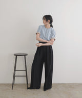 バイカラーヘンリーネックＴシャツ