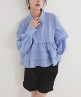 ティアードフリルシャツ