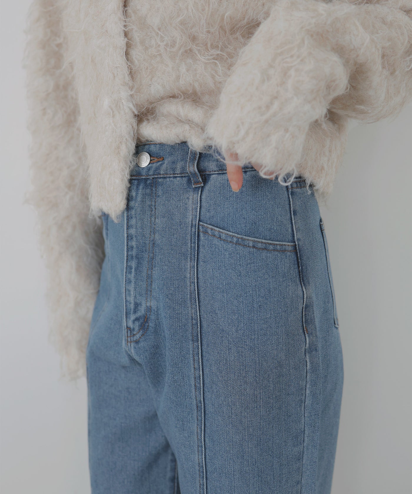センターラインストレートデニムパンツ – LIAN