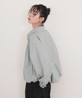 フェイクレザーバルーンジャケット