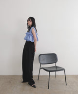 【6月中旬予約販売】2wayフリルノースリーブシャツ