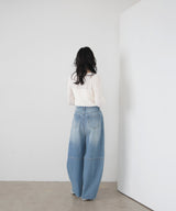 コクーンデニムパンツ