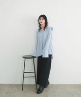 ビッグカラーシアースキッパーブラウス