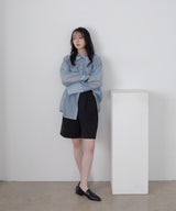 ビックカフスシアーオーバーシャツ