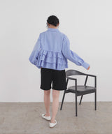 ティアードフリルシャツ