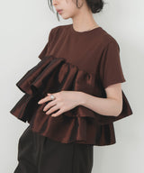【一部予約商品】シャイニーフリルTシャツ