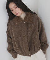 【11月上旬予約商品】シャギーバルーン2WAYネックブルゾン