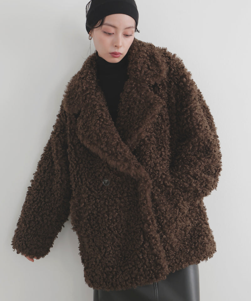 プードルファーテーラードコート