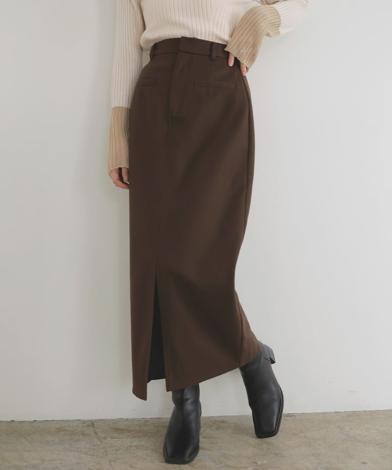 ウールライクタイトスカート