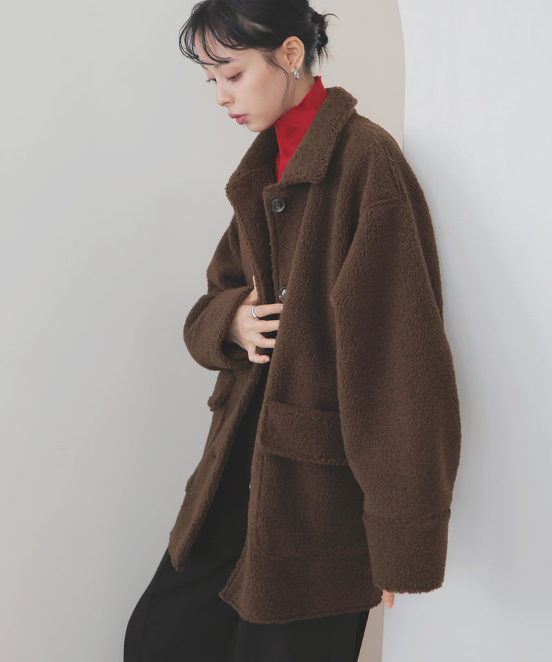 ボアムートンステンカラーコート