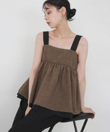 バイカラーツイードキャミ